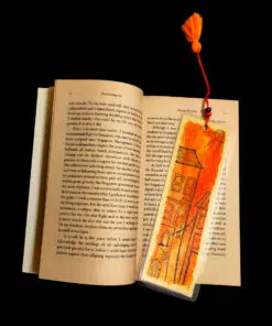 yellow-street handmade bookmark