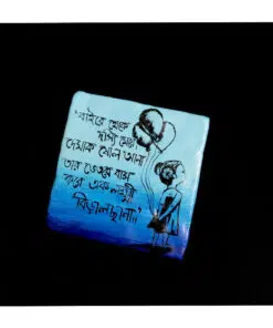 clay art wall hanging in bengali