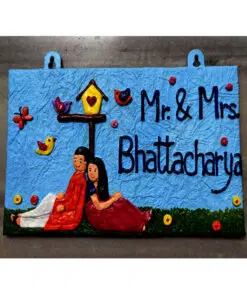 Customised nameplate for door