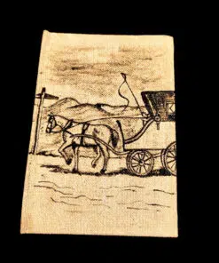 Ghoda-gaadi-taanga handmade diary with handmade paper