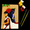 krishna radhe divine love handpainted cover on diary