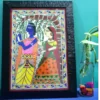radha krishna madhubani painting original