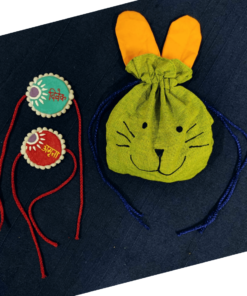 Bhaiya Bhabhi Rakhi set with pouch for rakhi