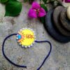 yellow handmade rakhi