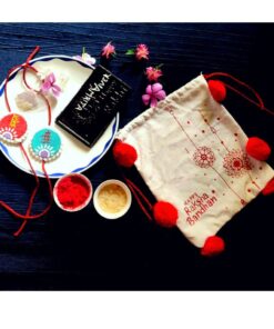 Personalised bhaiya bhabhi rakhi combo with special handmade chocolate engraved with name